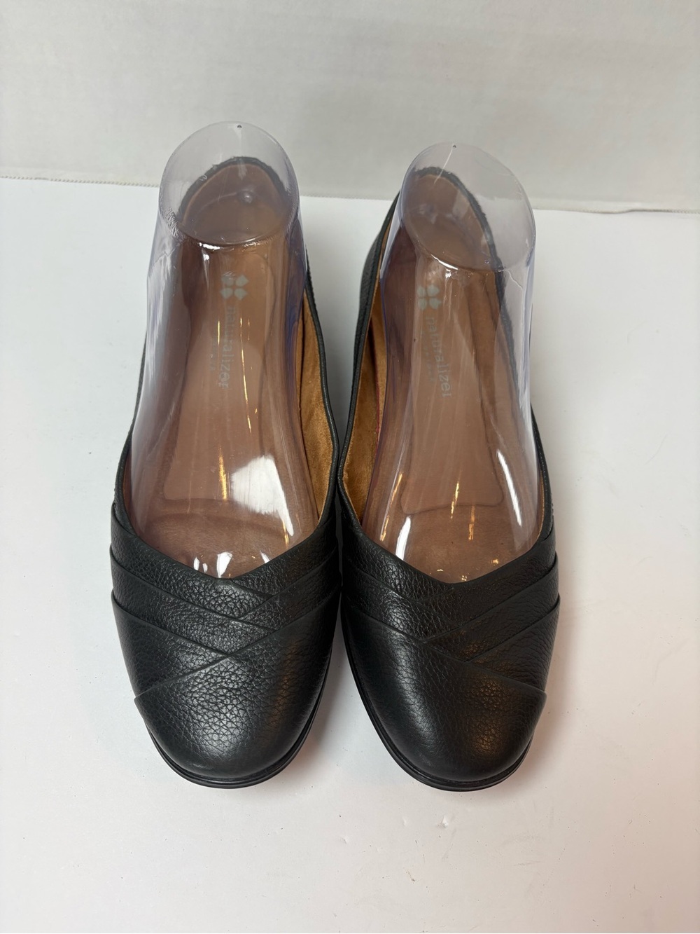 Naturalizer N5 Contour Jaye Black Leather Comfort Ballet Flats Size 7M